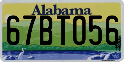 AL license plate 67BT056