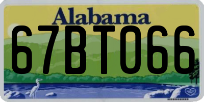 AL license plate 67BT066