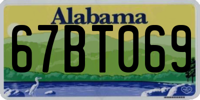 AL license plate 67BT069
