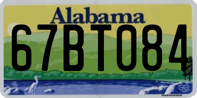 AL license plate 67BT084