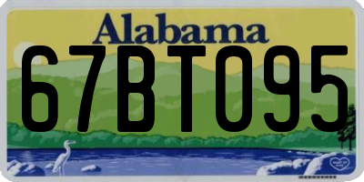 AL license plate 67BT095
