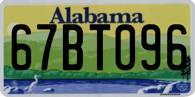 AL license plate 67BT096