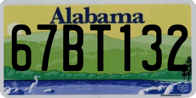 AL license plate 67BT132