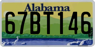 AL license plate 67BT146