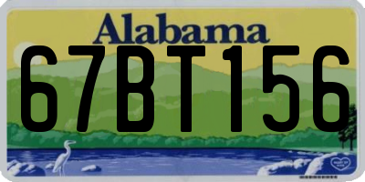 AL license plate 67BT156