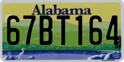 AL license plate 67BT164