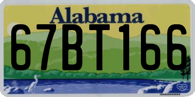 AL license plate 67BT166