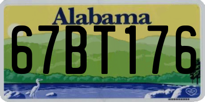 AL license plate 67BT176
