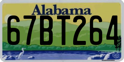 AL license plate 67BT264