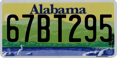 AL license plate 67BT295