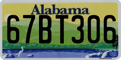 AL license plate 67BT306