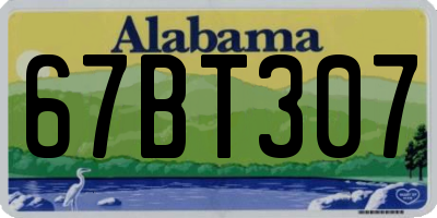 AL license plate 67BT307