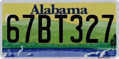 AL license plate 67BT327