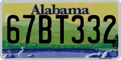 AL license plate 67BT332
