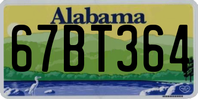 AL license plate 67BT364