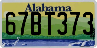 AL license plate 67BT373