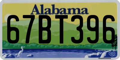 AL license plate 67BT396