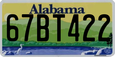 AL license plate 67BT422