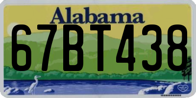 AL license plate 67BT438