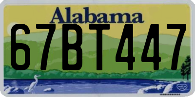 AL license plate 67BT447