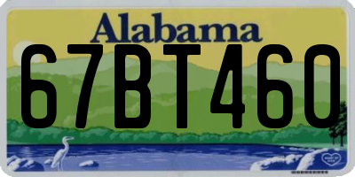 AL license plate 67BT460