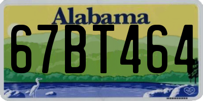 AL license plate 67BT464