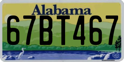 AL license plate 67BT467