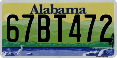 AL license plate 67BT472
