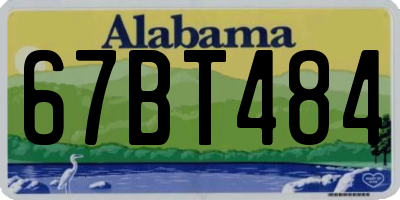 AL license plate 67BT484
