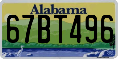 AL license plate 67BT496