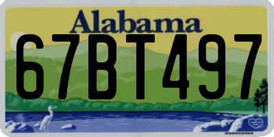 AL license plate 67BT497