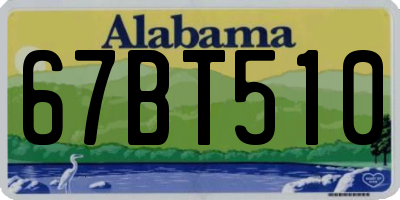 AL license plate 67BT510