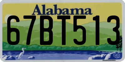 AL license plate 67BT513