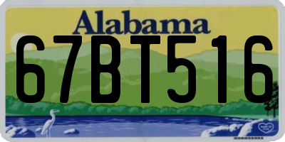 AL license plate 67BT516