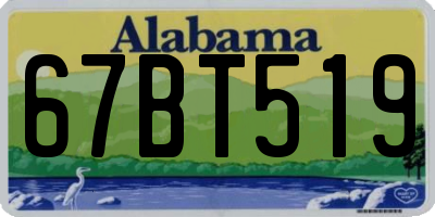 AL license plate 67BT519