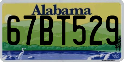 AL license plate 67BT529