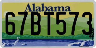AL license plate 67BT573