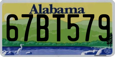 AL license plate 67BT579