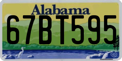 AL license plate 67BT595