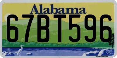 AL license plate 67BT596