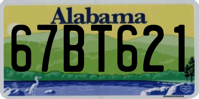AL license plate 67BT621