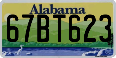 AL license plate 67BT623