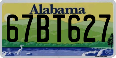 AL license plate 67BT627