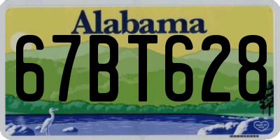 AL license plate 67BT628