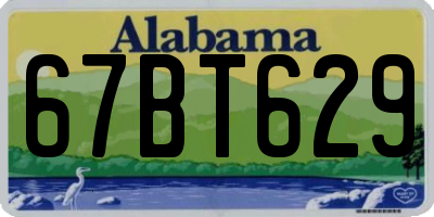 AL license plate 67BT629