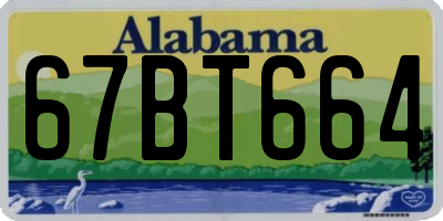 AL license plate 67BT664
