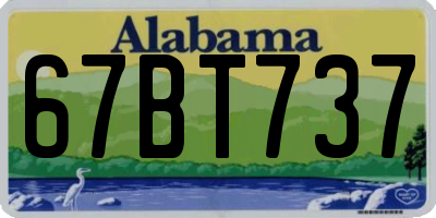 AL license plate 67BT737