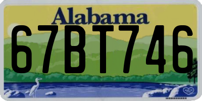 AL license plate 67BT746