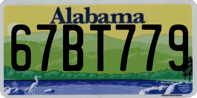 AL license plate 67BT779