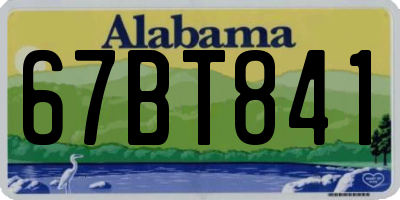 AL license plate 67BT841